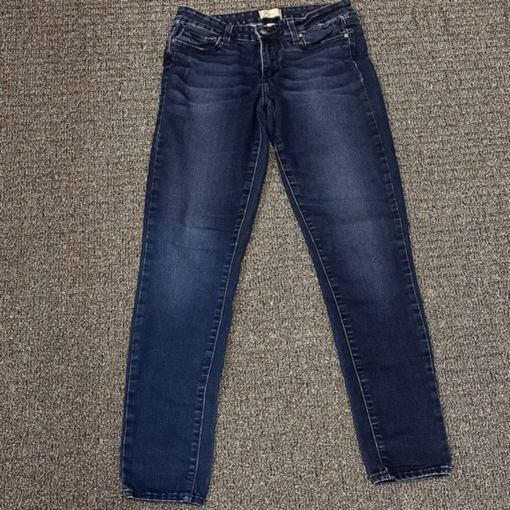 Paige Peg Super Skinny Jeans Womens Size 28 Dark Wash Streetwear Y2K
